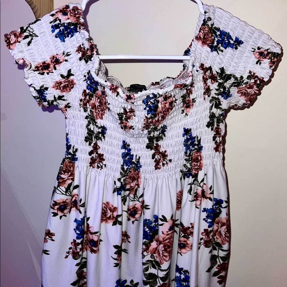 Large Floral Off-The-Shoulder Top
